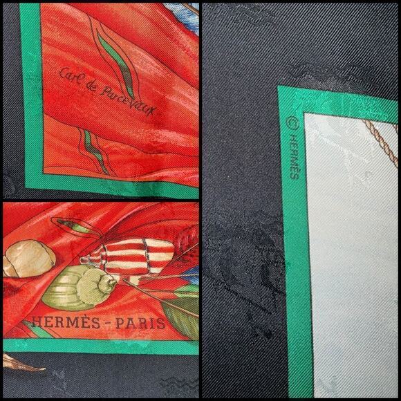 Hermes  Hermès CHRISTOPHE COLOMB DECOUVRE L’AMERIQUE 12 OCTOBRE 1492 SILK SCARF - Picture 5 of 16